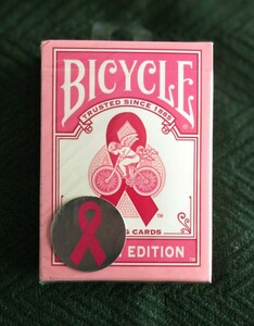 トランプ /未使用☆/BICYCLE PLAYING CARD/ ピンクリボンエディション◆管理番号【0902-23-02 】