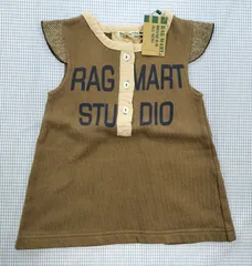 ラグマート RAG MART チュニックベスト 100cm【タグ付き新品】女の子 キッズ 子供服 中古