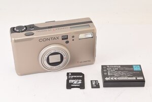 ★美品★ CONTAX コンタックス TVS DIGITAL シルバー コンパクトデジタルカメラ 2408108