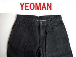 新品 ♪★ YEOMAN ヨーマン　ジーンズ 黒 サイズ M ★　14y11