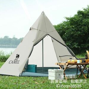 CAMEL キャンプ用 超高品質 ピラミッドテント ワンポールテント超軽量3.6kg 210D 防水2000+設営簡単 アウトドア 野外登山 2.9×2.9x2m