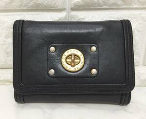 no19764 MARC BY MARC JACOBS マークバイマークジェイコブス 本革 レザー 三つ折り 財布 ウォレット ☆