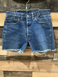 Levi’s 501 E デニム ショートパンツ カットオフ サイズW32 ビンテージ リーバイス 