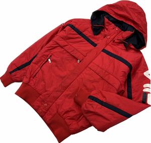 FILA ★ ゴアテックス シンスレート スキー ジャケット ブルゾン パーカー レッド M相当 目を引くカラーリング◎ ビンテージ フィラ■CF237