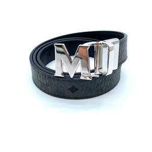 MCM Visetos Reversible Leather Belt Black / エムシーエム ヴィセトス リバーシブル レザーベルト