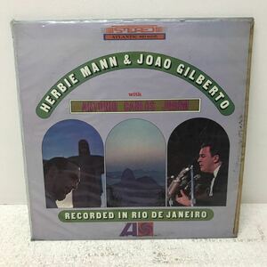 I0614E3 HARBIE MANNA & JOAO GILBERTO with ANTONIO CARLOS JOBIM RECORDED IN REO DE JANEIRO LP レコード 音楽 SD8105 ATLANTIC