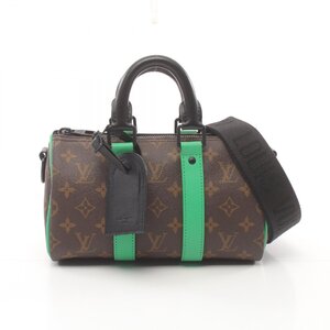 ルイ・ヴィトン キーポル バンドリエール25 ブランドオフ LOUIS VUITTON ハンドバッグ モノグラム・マカサー 中古 メンズ