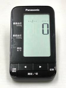 〈家電〉Panasonic　パナソニック　上腕血圧計　EW-BU17　ブラック系【中古/現状品/通電確認済】005072-⑧