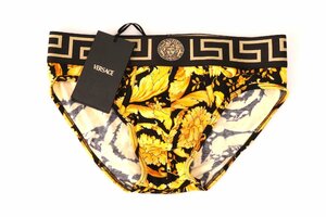 ヴェルサーチ ベルサーチ バロッコ ブリーフ 新品 VERSACE 1001383 1A00515 5B010 size4( M相当,EU48,ウエスト約85cm)/2