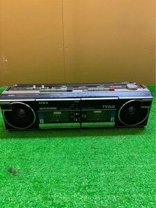 AIWA CS-W66Uダブルラジカセカセットテープ昭和レトロ動作未確認