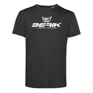 新作 BERIK ベリック プリント Tシャツ オーガニックコットン 237201 BLACK/WHITE Mサイズ カジュアルライン 【バイク用品】