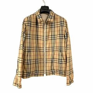 【即決】 BURBERRY London バーバリー ロンドン ノバチェック柄 ハリントンジャケット / M / クリーニング済み /