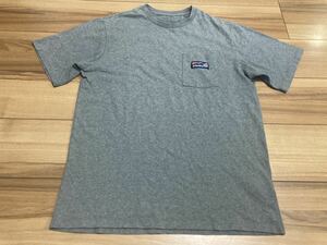 patagonia パタゴニア p6 波ロゴ　ポケット付き半袖Tシャツ オーガニックコットン　２０２０年製　ＧＬＨ　レギュラーフィットＳサイズ