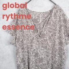 【美品】global rythme essence クルーネック 半袖カットソー