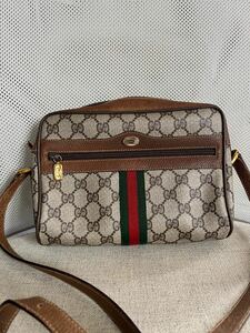 GUCCI ショルダーバッグ シェリーライン GGスプリーム オールドグッチ ヴィンテージ PVC