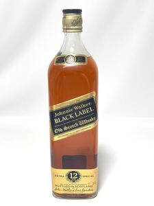 ジョニーウォーカー ブラックラベル 12年 Johnnie Walker BLACK LABEL 1L 1000ml スコッチ ウイスキー 古酒 未開栓