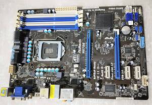 【中古パーツ】BIOS確認のみ、ASROCK H67DE マ-ザーボード ＩＯパネル付　LGA1155 ■MB1703