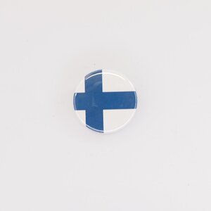 Button badge 25mm Finland National flag 缶バッジ 国旗柄 Vespa Lambretta ベスパ ランブレッタ 50S 100 et3 GTR RALLY PX200E 160GS