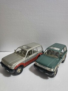 絶版ミニカー TOYOTA LAND CRUISER トヨタ ランドクルーザー80 ランクル80 VX LIMITED 1992 1/18 2台セット ジャンク品 