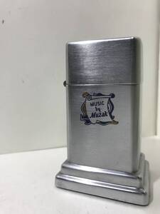 【Zippo】MUSIC by Muzak 1954-69年製 4thバークロフト 卓上ジッポー ビンテージ Vintage