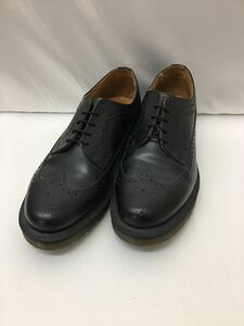 20240119【Dr.Martens】ドクターマーチン ビジネスシューズ ドレスシューズ ブラック UK7 レザー ウィングチップ 3989