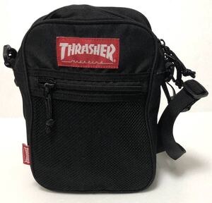 THRASHER スラッシャー 2411143 ショルダーバッグ ブラック ロゴ