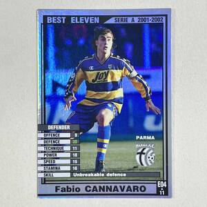 ♪♪WCCF 01-02 BE ファビオ・カンナヴァロ Fabio Cannabaro Parma 2001-2002♪四点落札で普通郵便送料無料♪