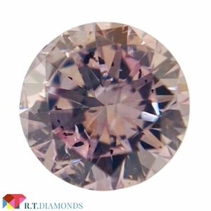 FANCY PURPLISH PINK 0.25ct RD/RT2667/CGL/GIA