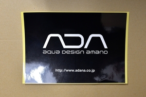 ADA　ステッカー　①　アクアデザイン　アマノ　aquadesign amano 天野尚