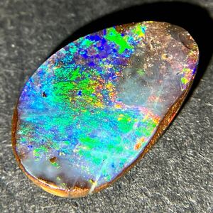 1円〜!!ソ付☆天然ボルダーオパール4.029ct☆j 約14.7×9.6mm ルース 裸石 宝石 jewelry boulder opal CB1/CB1 テEA8 ◎w5 す27