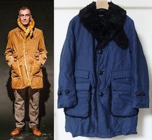 Engineered Garments エンジニアードガーメンツ Forest Coat Nyco Reversed Sateen フォレスト コート XS 紺