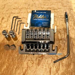 新品Kahler USA純正 7200-CX Bright Chrome 6String 7200 Series Hybrid Tremolo Bridge System ケーラー ハイブリッド トレモロ ブリッジ