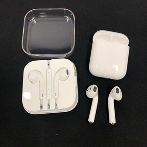 Apple AirPods 第1世代・有線イヤホン 2点セット 初期化済み 通電〇【CKARC019】