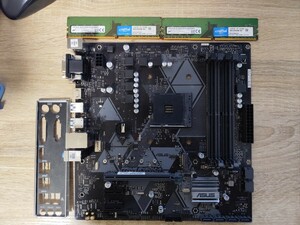 ASUS PRIME B450M-A マザーボード AM4 MicroATX メモリ16GB・IOパネル付属