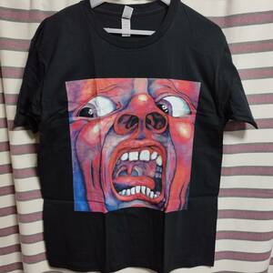 希少◇キングクリムゾン King Crimson BIGプリント バンドTシャツ【Lサイズ】クリムゾンキングの宮殿 In the Court of the Crimson King