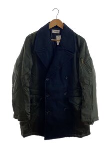 TAAKK◆パデットコート/ピーコート/3/コットン/KHK/TA21AW-JKST001