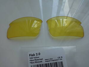 ★処分価格★オークリー フラック 2.0 用 カスタムレンズ HD YELLOW Color Polarized 新品 Flak 2.0 