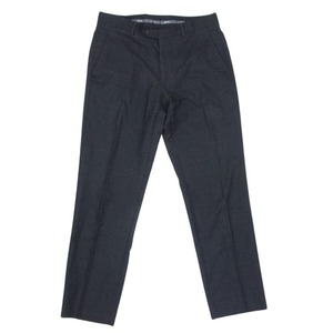 Emporio Armani エンポリオ・アルマーニ ZCVMEB ZC000 ウール スラックス パンツ ブラック系 46【中古】