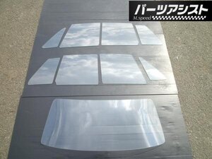 ●ハコスカ 4ドア用 白 ガラス コンプリート セット / サイド 三角窓 リア セット GC10 PGC10 パーツアシスト製