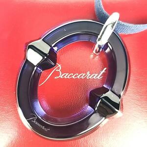 ●極美品〇バカラ Baccarat Bマニア ネックレス ペンダント ミッドナイトブルー 箱つき