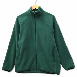 ユニクロ UNIQLO フリース フルジップ ジャケット S グリーン メンズ