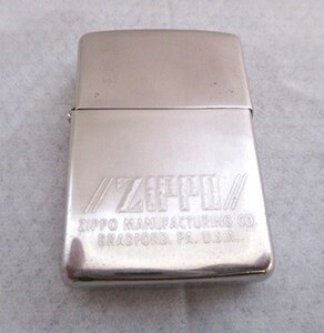 ★1円~Zippo　ZIPPO柄　シルバー色系