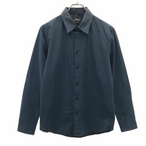 アーペーセー 長袖 シャツ XS ネイビー系 A.P.C. メンズ