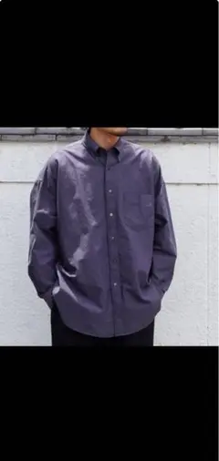 グラフペーパー Oxford Oversized B.D Shirt GRAY