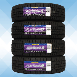 195/65R15 91Q スタッドレスタイヤ GOODYEAR グッドイヤー アイスナビ ICE NAVI8 23年製 正規品 送料無料 4本税込 \38,600より 2