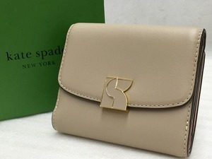 期間限定セール ケイトスペード kate spade 【美品】 ダコタ バイフォールド フラップ ウォレット スムースレザー 三つ折り財布