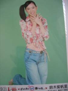 鈴木紫帆里 「AKB1/48アイドルとグアムで恋したら」生写真2枚 AKB48
