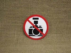 撮影禁止シール ステッカー カメラ 丸型7cm PVC
