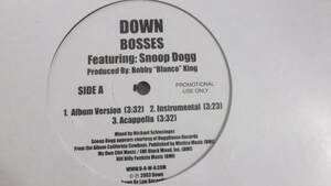 DOWN / BOSSES Feat Snoop Dogg