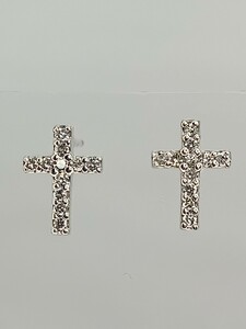 ☆K18wg★天然ダイヤ0.12ct☆ピアス★61